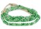 The Bead Chest African Recycled Glass Beads – Handmade in Ghana – Green Swirl 7mm Strand for Jewelry Making, Crafts, and Home Decor I Approximately 70 Beads